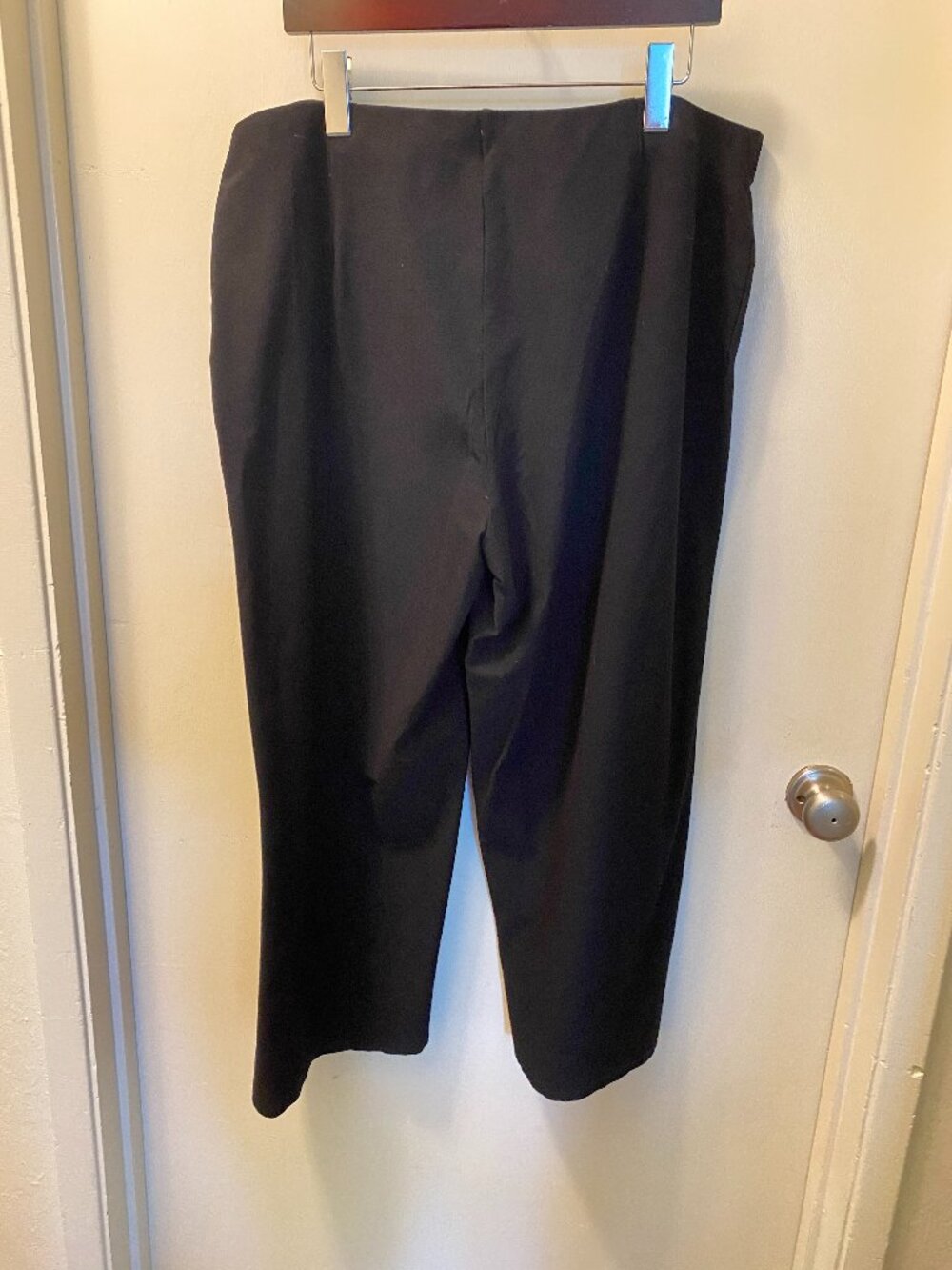 Eileen Fisher Black Wide Leg Pull-On Pants Size 1X